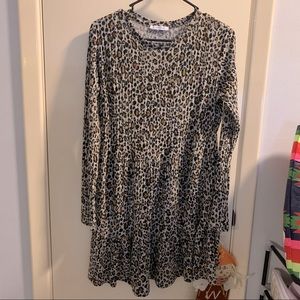 Zara cheetah print dress